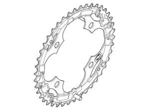 Shimano KETT BLAD 42 SH ACERA ZW 104 Zwart